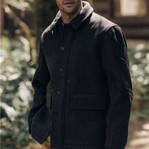 Taylor Stitch Charcoal and Black Field Jacket